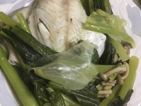 素材を味わう♪白身魚の浮かせ蒸し